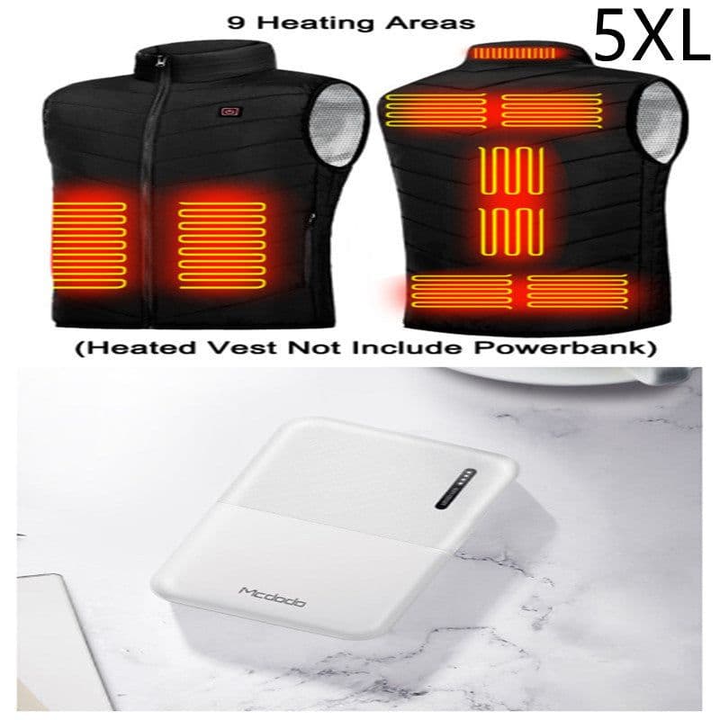 image-Power Bank 10000 MAh Heating Vest Mobile Power Bank
