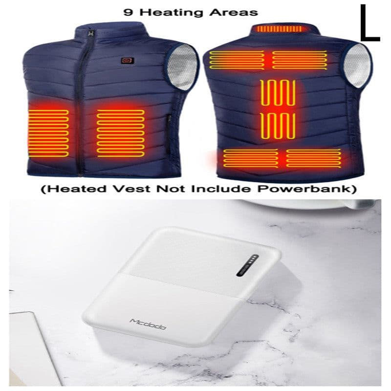 image-Power Bank 10000 MAh Heating Vest Mobile Power Bank