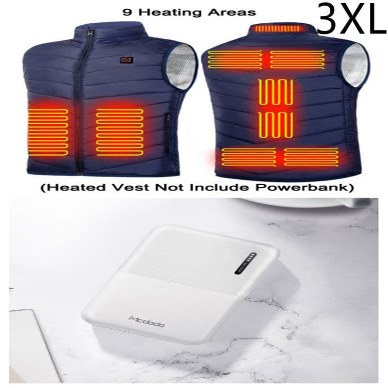 image-Power Bank 10000 MAh Heating Vest Mobile Power Bank