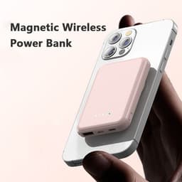 image-Mini Fast Charging Magnetic Wireless Power Bank 5000 MAh Portable
