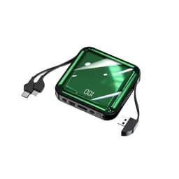 image-Mini Electroplating Mirror Power Bank With Cable