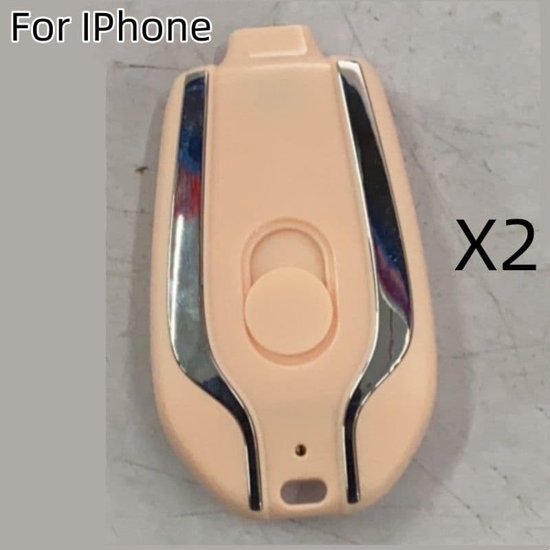 image-1500mAh Mini Power Emergency Pod Keychain Charger With Type-C Ultra-Compact Mini Battery Pack Fast Charging Backup Power Bank
