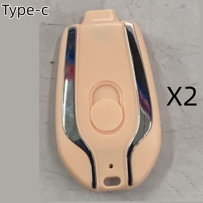 image-1500mAh Mini Power Emergency Pod Keychain Charger With Type-C Ultra-Compact Mini Battery Pack Fast Charging Backup Power Bank