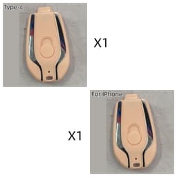 image-1500mAh Mini Power Emergency Pod Keychain Charger With Type-C Ultra-Compact Mini Battery Pack Fast Charging Backup Power Bank