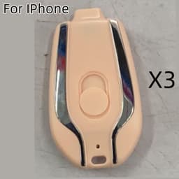 image-1500mAh Mini Power Emergency Pod Keychain Charger With Type-C Ultra-Compact Mini Battery Pack Fast Charging Backup Power Bank