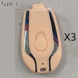 image-1500mAh Mini Power Emergency Pod Keychain Charger With Type-C Ultra-Compact Mini Battery Pack Fast Charging Backup Power Bank