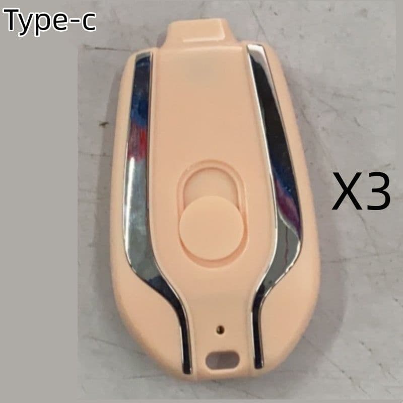 image-1500mAh Mini Power Emergency Pod Keychain Charger With Type-C Ultra-Compact Mini Battery Pack Fast Charging Backup Power Bank