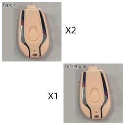 image-1500mAh Mini Power Emergency Pod Keychain Charger With Type-C Ultra-Compact Mini Battery Pack Fast Charging Backup Power Bank
