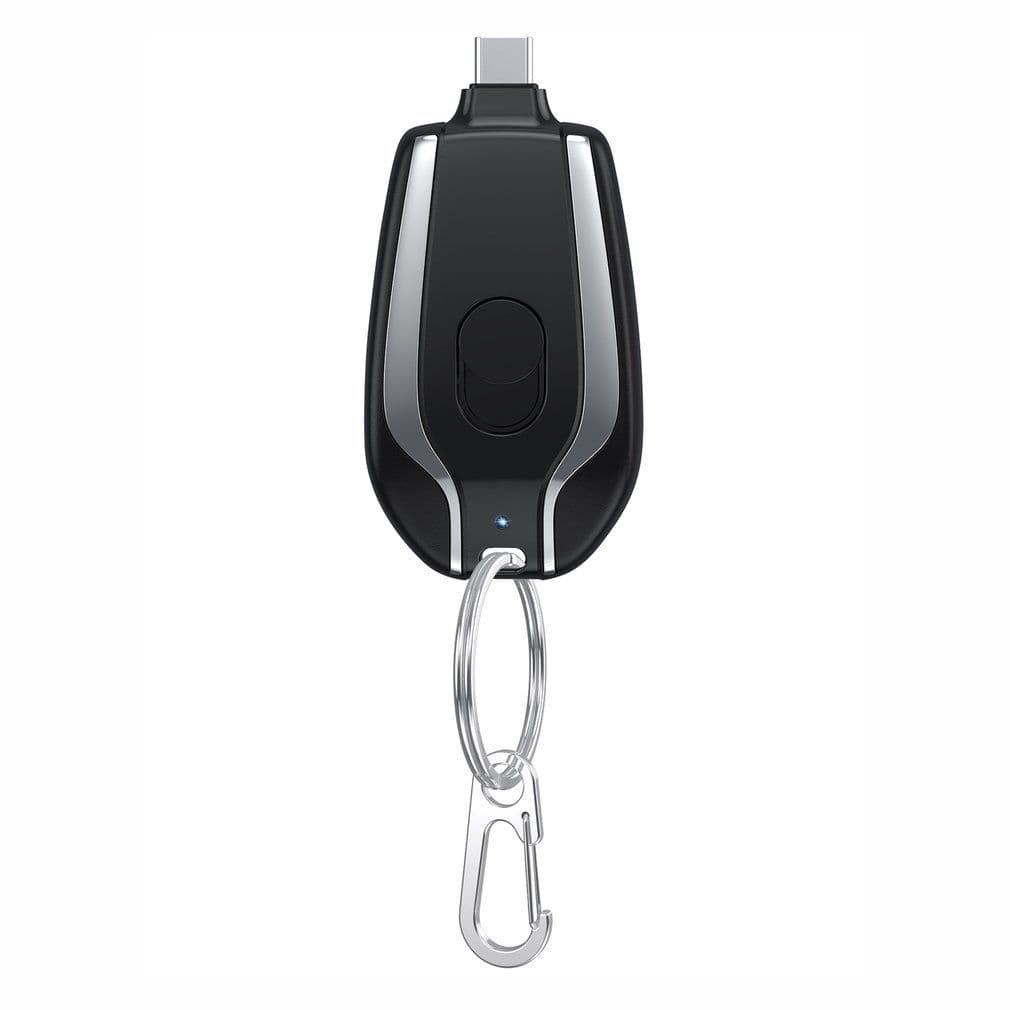 image-1500mAh Mini Power Emergency Pod Keychain Charger With Type-C Ultra-Compact Mini Battery Pack Fast Charging Backup Power Bank