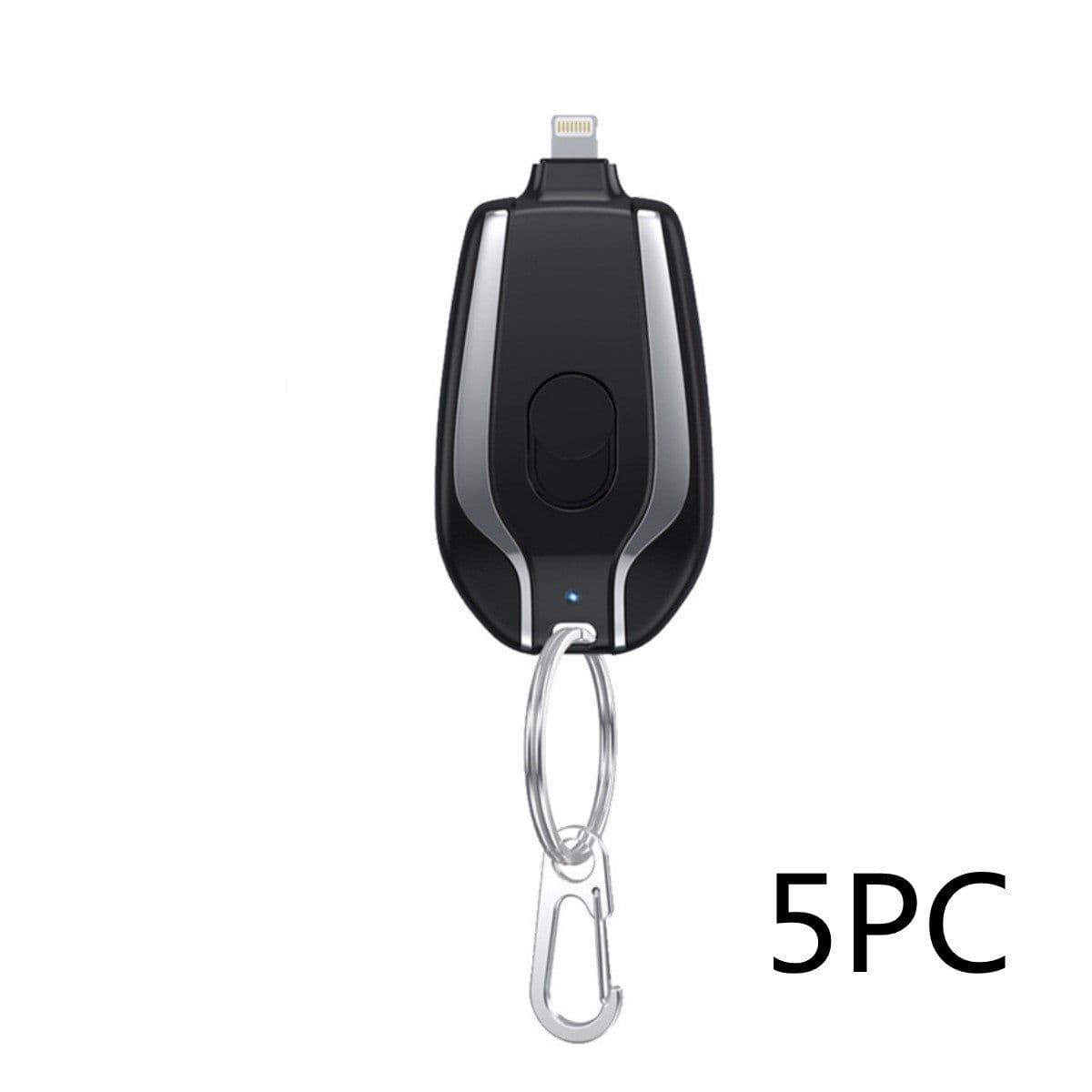 image-1500mAh Mini Power Emergency Pod Keychain Charger With Type-C Ultra-Compact Mini Battery Pack Fast Charging Backup Power Bank