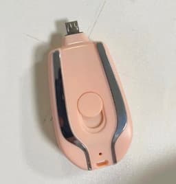 image-1500mAh Mini Power Emergency Pod Keychain Charger With Type-C Ultra-Compact Mini Battery Pack Fast Charging Backup Power Bank