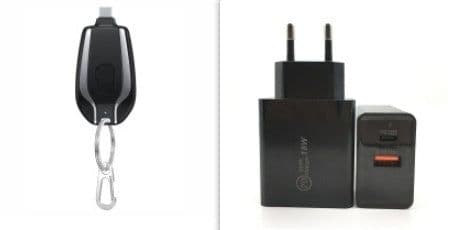 image-1500mAh Mini Power Emergency Pod Keychain Charger With Type-C Ultra-Compact Mini Battery Pack Fast Charging Backup Power Bank