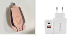 image-1500mAh Mini Power Emergency Pod Keychain Charger With Type-C Ultra-Compact Mini Battery Pack Fast Charging Backup Power Bank