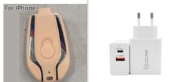 image-1500mAh Mini Power Emergency Pod Keychain Charger With Type-C Ultra-Compact Mini Battery Pack Fast Charging Backup Power Bank