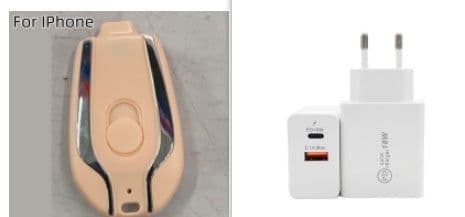 image-1500mAh Mini Power Emergency Pod Keychain Charger With Type-C Ultra-Compact Mini Battery Pack Fast Charging Backup Power Bank
