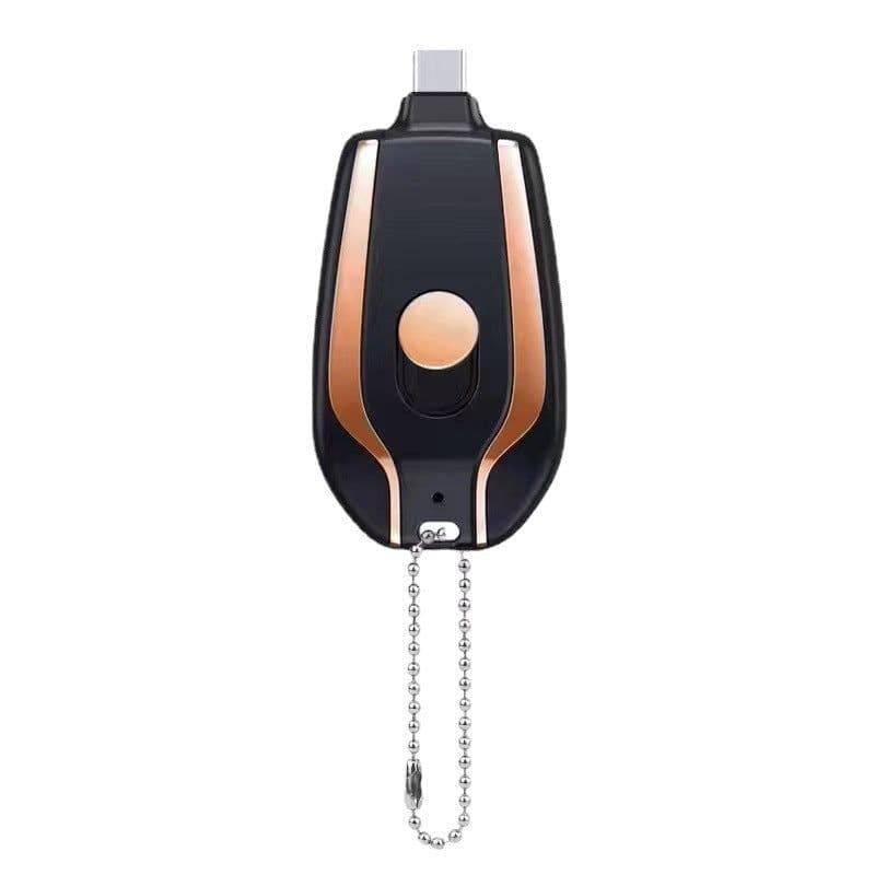 image-1500mAh Mini Power Emergency Pod Keychain Charger With Type-C Ultra-Compact Mini Battery Pack Fast Charging Backup Power Bank