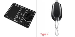 image-1500mAh Mini Power Emergency Pod Keychain Charger With Type-C Ultra-Compact Mini Battery Pack Fast Charging Backup Power Bank
