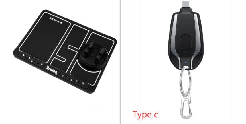 image-1500mAh Mini Power Emergency Pod Keychain Charger With Type-C Ultra-Compact Mini Battery Pack Fast Charging Backup Power Bank