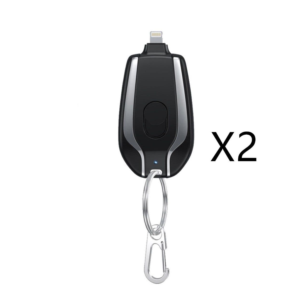 image-1500mAh Mini Power Emergency Pod Keychain Charger With Type-C Ultra-Compact Mini Battery Pack Fast Charging Backup Power Bank