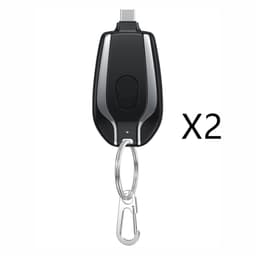 image-1500mAh Mini Power Emergency Pod Keychain Charger With Type-C Ultra-Compact Mini Battery Pack Fast Charging Backup Power Bank
