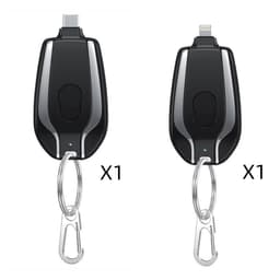 image-1500mAh Mini Power Emergency Pod Keychain Charger With Type-C Ultra-Compact Mini Battery Pack Fast Charging Backup Power Bank