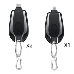 image-1500mAh Mini Power Emergency Pod Keychain Charger With Type-C Ultra-Compact Mini Battery Pack Fast Charging Backup Power Bank