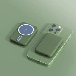 image-Magnetic Suction Charging Bank Wireless Charging Bank Mobile Power Supply