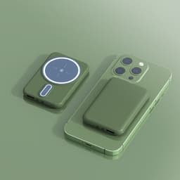 image-Magnetic Suction Charging Bank Wireless Charging Bank Mobile Power Supply