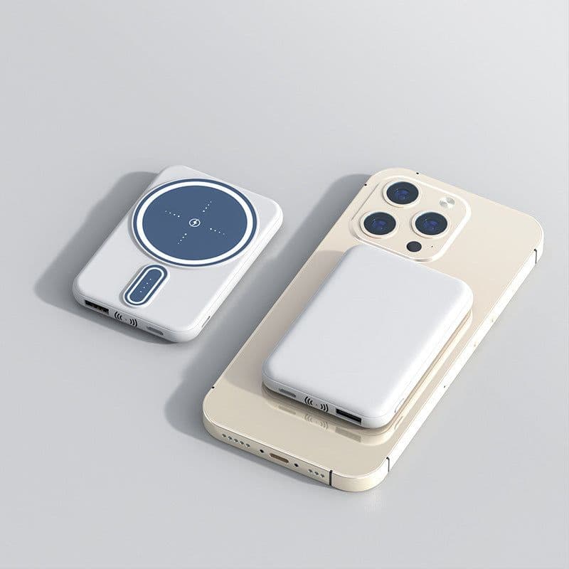 image-Magnetic Suction Charging Bank Wireless Charging Bank Mobile Power Supply