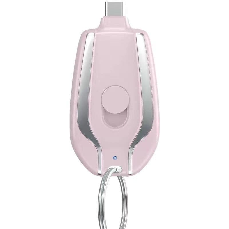 image-Keyring Charging Bank Wireless Portable 1500 Mah Emergency Power Supply Telescopic Small Mobile Power Supply