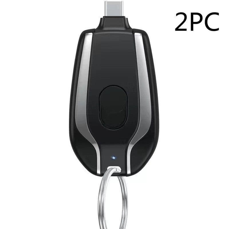 image-Keyring Charging Bank Wireless Portable 1500 Mah Emergency Power Supply Telescopic Small Mobile Power Supply