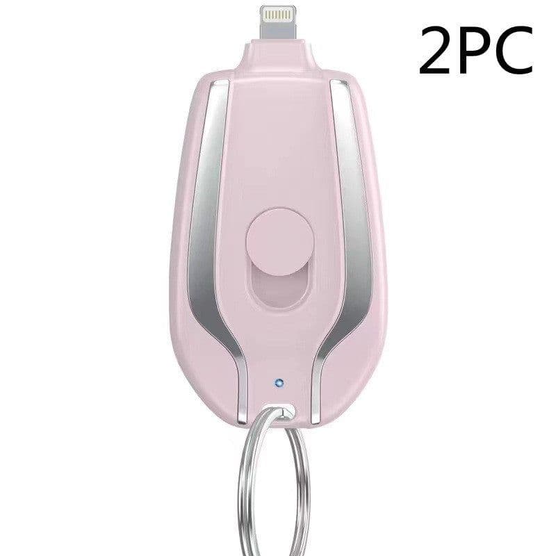 image-Keyring Charging Bank Wireless Portable 1500 Mah Emergency Power Supply Telescopic Small Mobile Power Supply