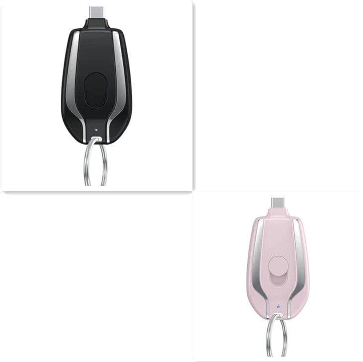 image-Keyring Charging Bank Wireless Portable 1500 Mah Emergency Power Supply Telescopic Small Mobile Power Supply