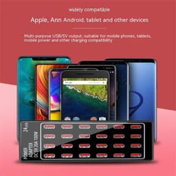 image-USB Fast Charging 24 Port Charger