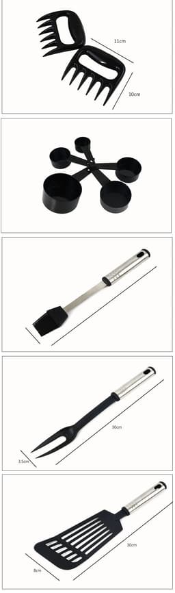image-Non-Stick Spatula And Spoon Nylon Kitchen Utensils 44-Piece Cooking Spatula And Spoon Kitchen Utensils
