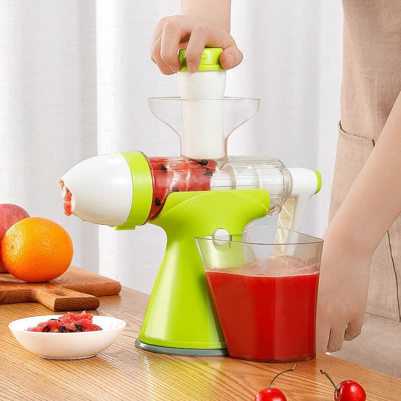 image-Manual Juicer, Small Household Juicer, Squeeze Lemon Orange Juice, Hand-Cranked Juice, Squeeze Deep-Fried Juice Artifact
