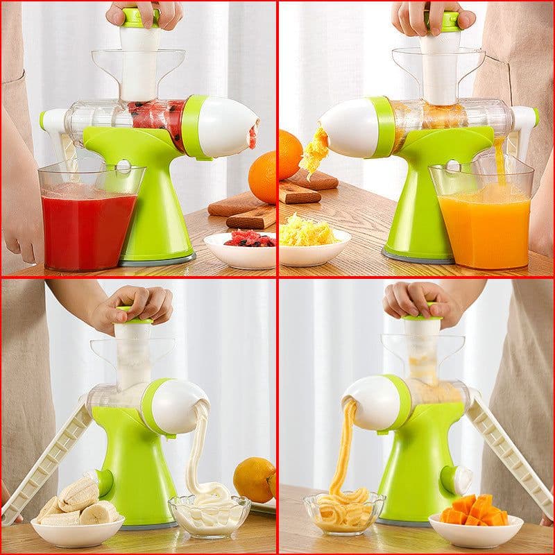 image-Manual Juicer, Small Household Juicer, Squeeze Lemon Orange Juice, Hand-Cranked Juice, Squeeze Deep-Fried Juice Artifact