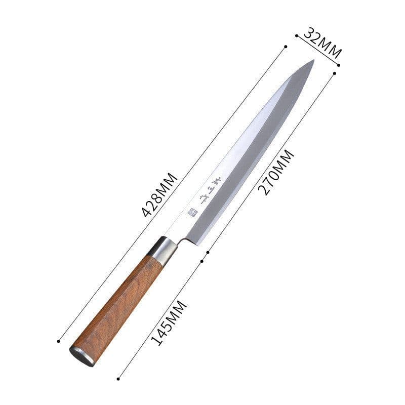 image-Damascus Steel Knife Sashimi Knife Cooking Knife