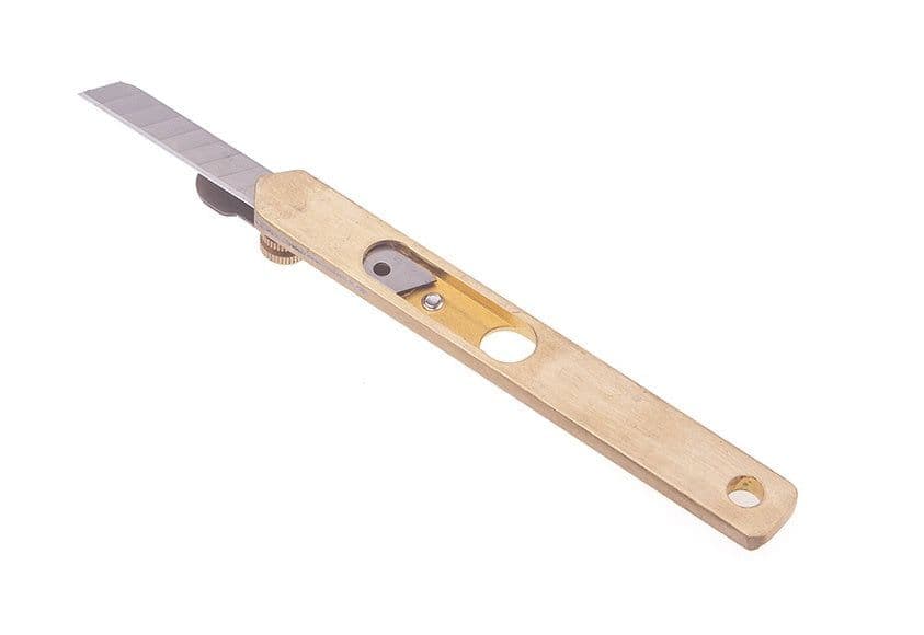image-Brass Knife, Leather Positioning Knife, Trimming Knife, Leather Cutting Knife