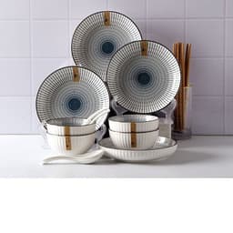 image-Home Creative Japanese Style Rice Soup Bowls And Dishes Net Red Dishes Plates