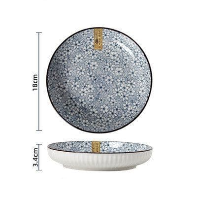 image-Home Creative Japanese Style Rice Soup Bowls And Dishes Net Red Dishes Plates