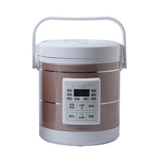image-12V 24V Mini Rice Cooker 1.6L Car Truck Electric Hot Soup Rice Cooker