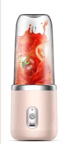 image-6blade Portable Blender Mini Juicer Cup Extractor Smoothie USB Charging Fruit Squeezer Blender Food Mixer Ice Crusher Portable Juicer Machine