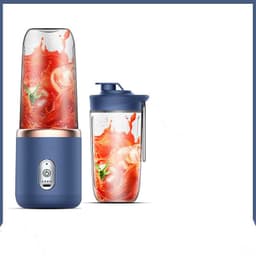 image-6blade Portable Blender Mini Juicer Cup Extractor Smoothie USB Charging Fruit Squeezer Blender Food Mixer Ice Crusher Portable Juicer Machine