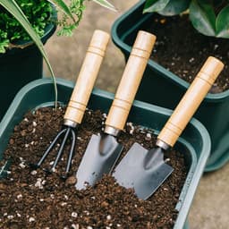 image-Potted Small Shovel Gardening Tool Planting Tool Set Mini Three-piece Household Shovel