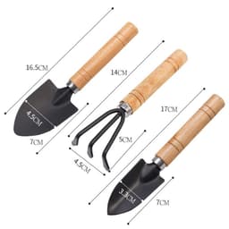 image-Potted Small Shovel Gardening Tool Planting Tool Set Mini Three-piece Household Shovel