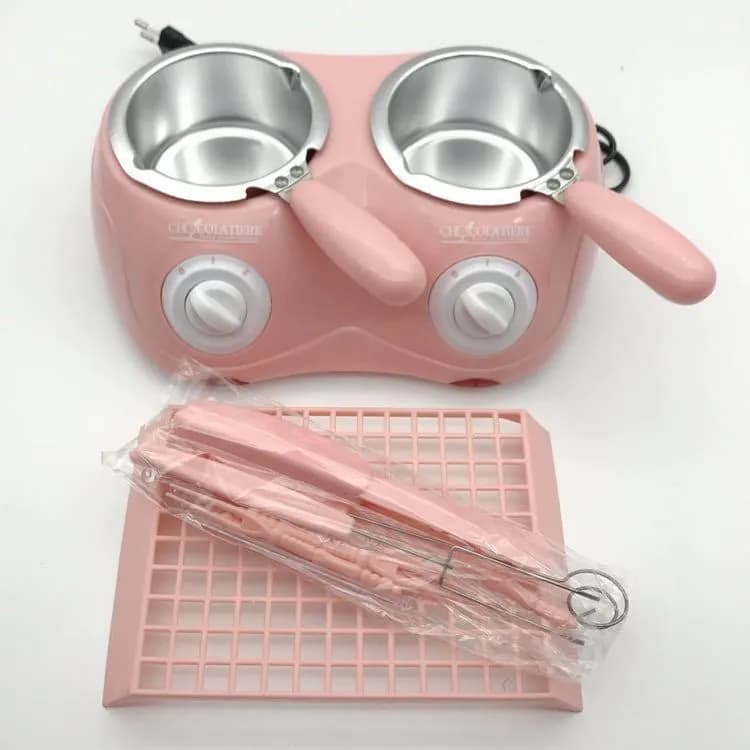 image-Double Furnace Electric Heating Chocolate Melting Pot Melting Furnace Diy Handmade Soap Essential Oil Soap Melting Furnace Melting Pot Factory Direct Sales