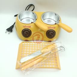 image-Double Furnace Electric Heating Chocolate Melting Pot Melting Furnace Diy Handmade Soap Essential Oil Soap Melting Furnace Melting Pot Factory Direct Sales