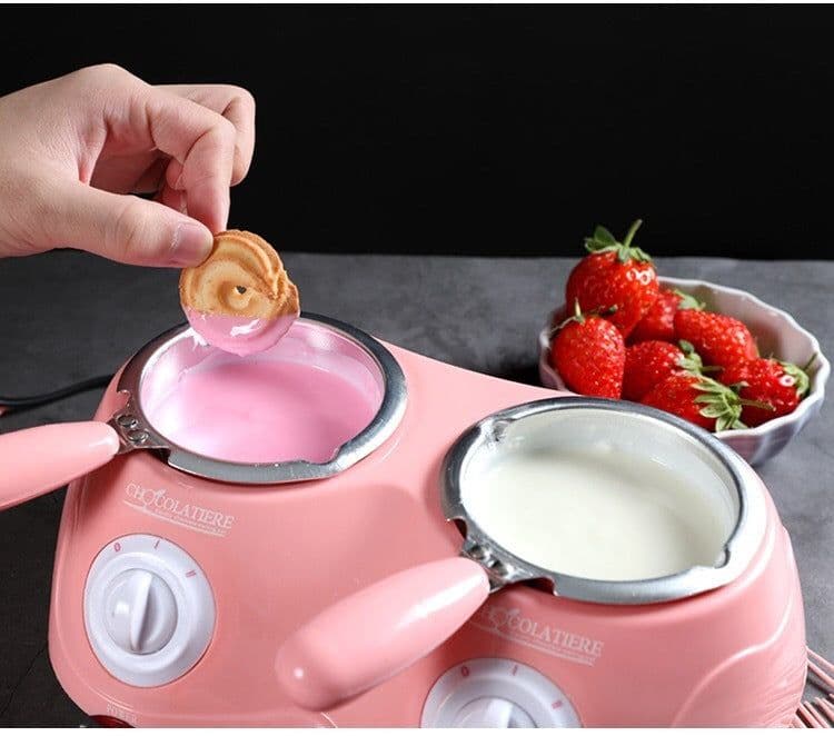 image-Double Furnace Electric Heating Chocolate Melting Pot Melting Furnace Diy Handmade Soap Essential Oil Soap Melting Furnace Melting Pot Factory Direct Sales