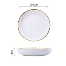 image-Big Soup Bowl Rice Bowl About Household Ceramic Plate